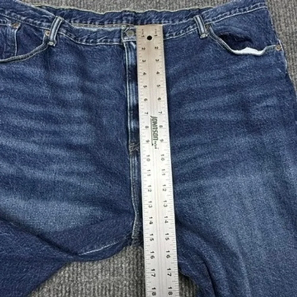 Levis 569 Loose Straight Denim Shorts Mens Size W46 Dark Wash Blue 31569-0017
